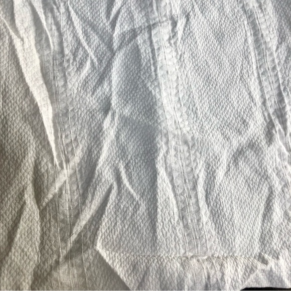 Vince Sheath Dress Textured Snake Print 3/4 Length Sleeves Mod Retro White sz 12 - Picture 4 of 11